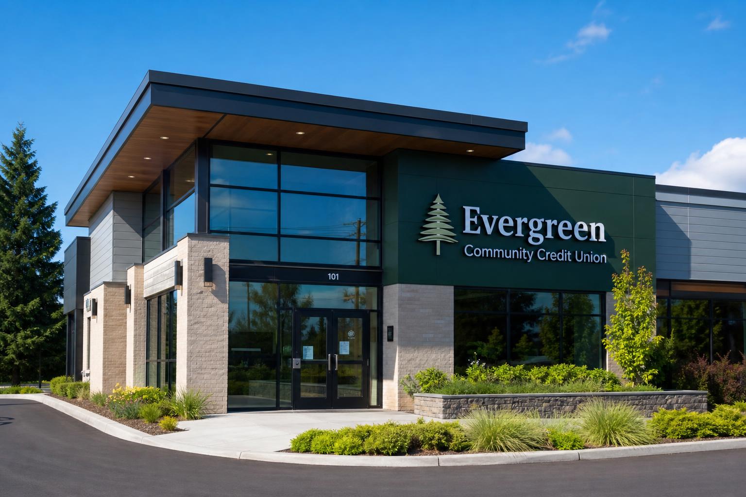 Evergreen Community Credit Union branch exterior
